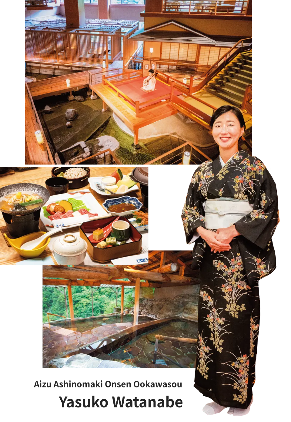 Aizu Ashinomaki Onsen Ookawasou Yasuko Watanabe